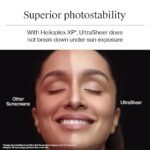 neutrogena ultrasheer sunscreen spf 50+ pa++++, blue light protect, no white cast, water resistant, ultra light & non sticky, oily, dry & sensitive skin, for unisex, 80 grams