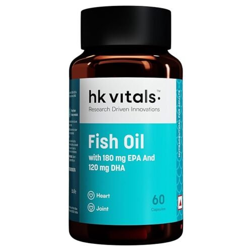 hk vitals fish oil for men and women (60 capsules)