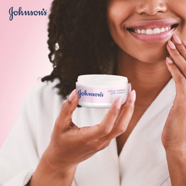 johnson's 24 hour moisture soft cream, 200ml