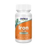 now foods, iron, 18 mg, 120 vcaps