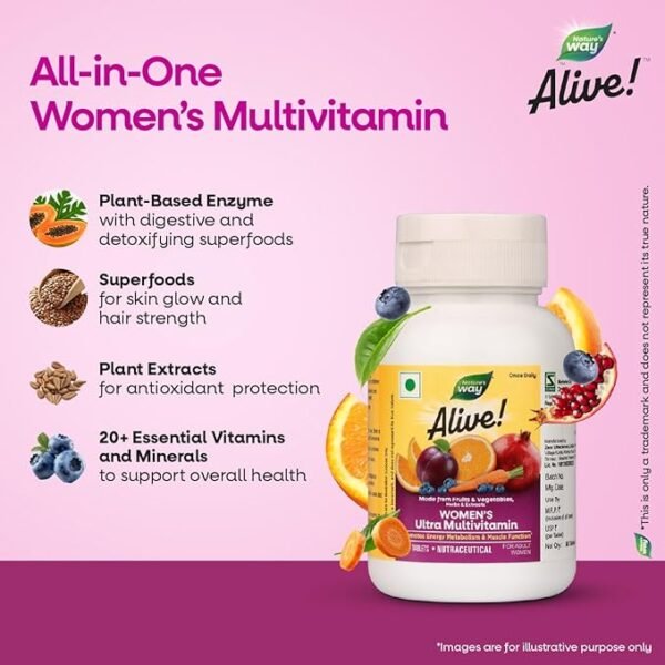 nature’s way alive women’s ultra multivitamin comprehensive daily multi vitamin for total wellness
