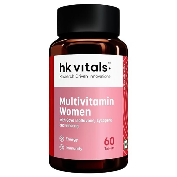 hk vitals multivitamin for women (60 tablets) | with zinc, vitamin c, vitamin d, multiminerals & ginseng extract