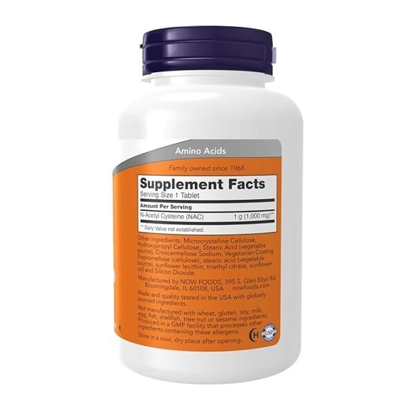now foods n acetyl cysteine 1000 mg, 120 tablets
