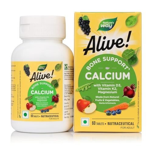 nature's way alive calcium bone support with vitamin d3,magnesium and vitamin k2 7