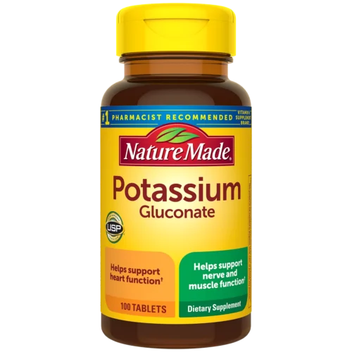 nature made potassium gluconate 550mg, 100 tablets