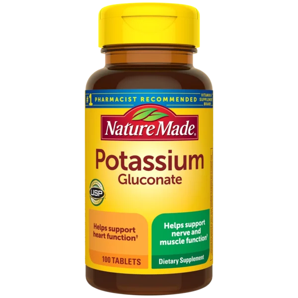nature made potassium gluconate 550mg, 100 tablets