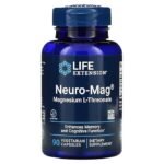 life extension, neuro mag, magnesium l threonate, 90 veggie caps
