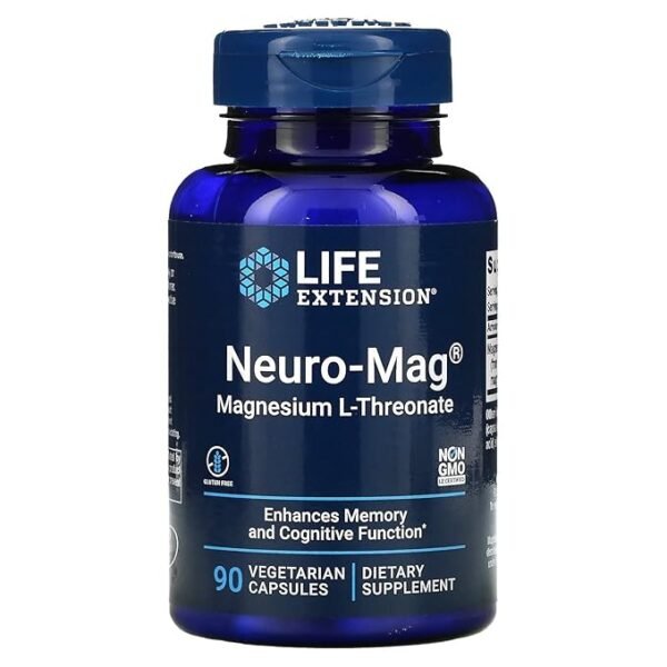 life extension, neuro mag, magnesium l threonate, 90 veggie caps